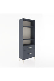 Arges Dolap 3 Raflı 2 Çekmeceli 60x30x163 Antrasit-Antrasit