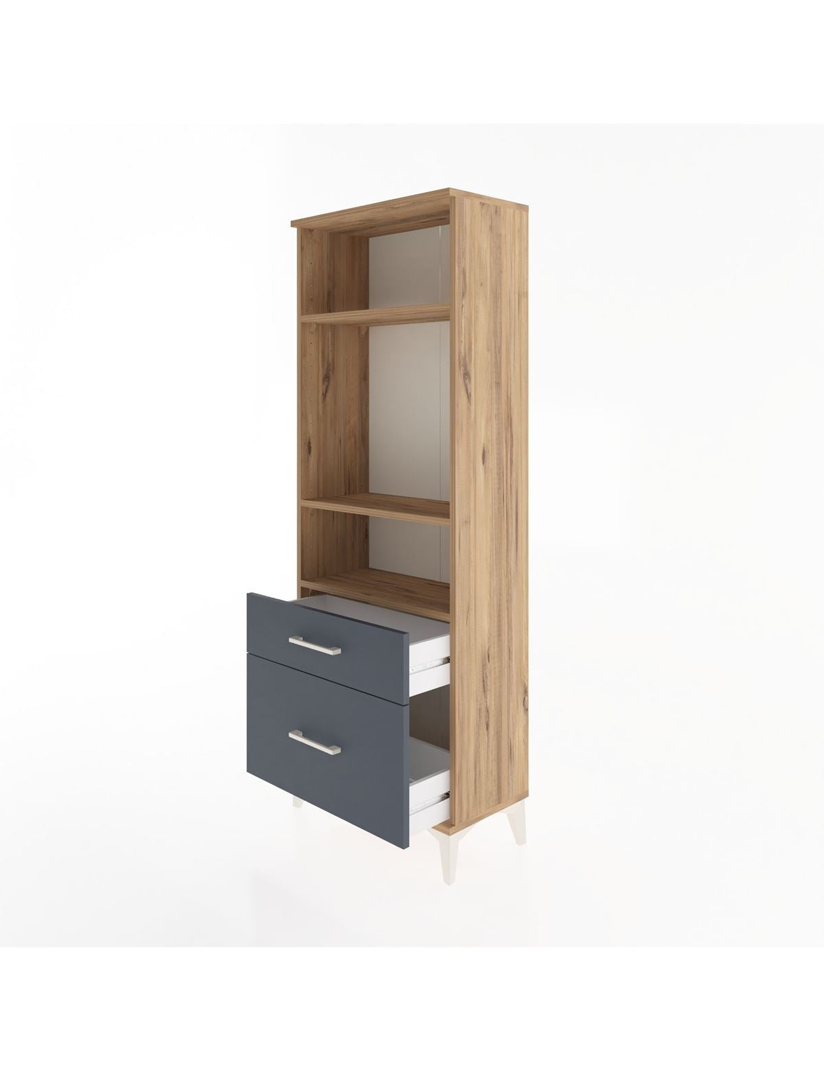 Arges Dolap 3 Raflı 2 Çekmeceli 60x30x163 - S20M014V8A