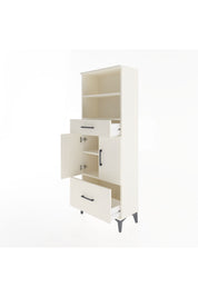 Arges Dolap 4 Raflı 2 Çekmeceli 2 Kapaklı 60x30x163 Aytaşı-Aytaşı