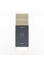 Arges Dolap 4 Raflı 2 Çekmeceli 2 Kapaklı 60x30x163 Aytaşı-Antrasit