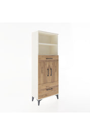 Arges Dolap 4 Raflı 2 Çekmeceli 2 Kapaklı 60x30x163 Aytaşı-Çam