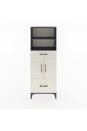 Arges Dolap 4 Raflı 2 Çekmeceli 2 Kapaklı 60x30x163 Antrasit-Aytaşı