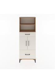 Arges Dolap 4 Raflı 2 Çekmeceli 2 Kapaklı 60x30x163 Çam-Aytaşı