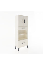 Arges Dolap 4 Raflı 2 Çekmeceli 2 Kapaklı 60x30x163 Aytaşı-Aytaşı