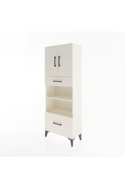 Arges Dolap 4 Raflı 2 Çekmeceli 2 Kapaklı 60x30x163 Aytaşı-Aytaşı