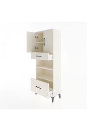 Arges Dolap 4 Raflı 2 Çekmeceli 2 Kapaklı 60x30x163 Aytaşı-Aytaşı