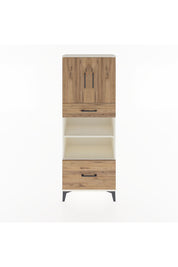 Arges Dolap 4 Raflı 2 Çekmeceli 2 Kapaklı 60x30x163 Aytaşı-Çam