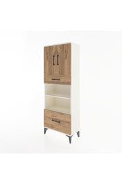 Arges Dolap 4 Raflı 2 Çekmeceli 2 Kapaklı 60x30x163 Aytaşı-Çam