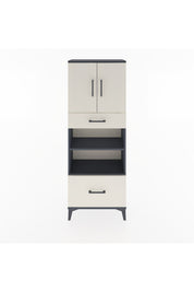 Arges Dolap 4 Raflı 2 Çekmeceli 2 Kapaklı 60x30x163 Antrasit-Aytaşı