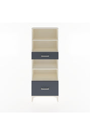 Arges Dolap 4 Raflı 2 Çekmeceli 60x30x163 Aytaşı-Antrasit