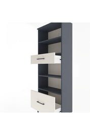 Arges Dolap 4 Raflı 2 Çekmeceli 60x30x163 Antrasit-Aytaşı