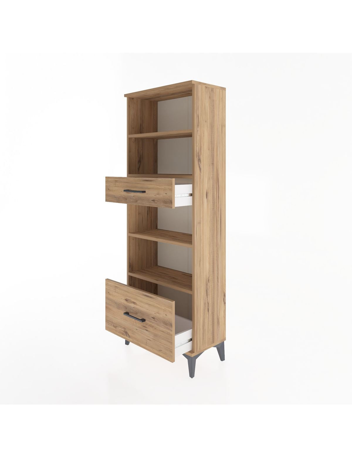 Arges Dolap 4 Raflı 2 Çekmeceli 60x30x163 - S20M018V9A