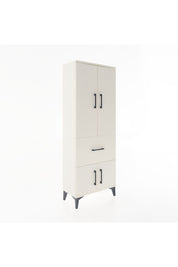 Arges Dolap 3 Raflı Tek Çekmeceli 4 Kapaklı 60x30x163 Aytaşı-Aytaşı