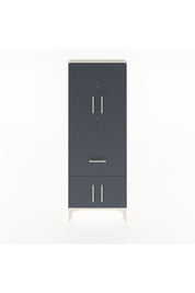 Arges Dolap 3 Raflı Tek Çekmeceli 4 Kapaklı 60x30x163 Aytaşı-Antrasit