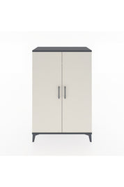 Hyperion Dolap 2 Kapaklı Tek Askılı 88x44x134 Antrasit-Aytaşı