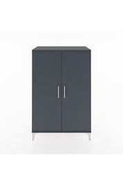 Hyperion Dolap 2 Kapaklı Tek Askılı 88x44x134 Antrasit-Antrasit