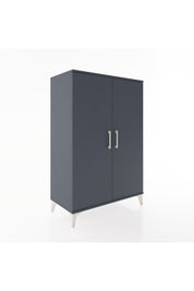 Hyperion Dolap 2 Kapaklı Tek Askılı 88x44x134 Antrasit-Antrasit