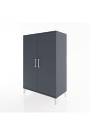 Hyperion Dolap 2 Kapaklı Tek Askılı 88x44x134 Antrasit-Antrasit