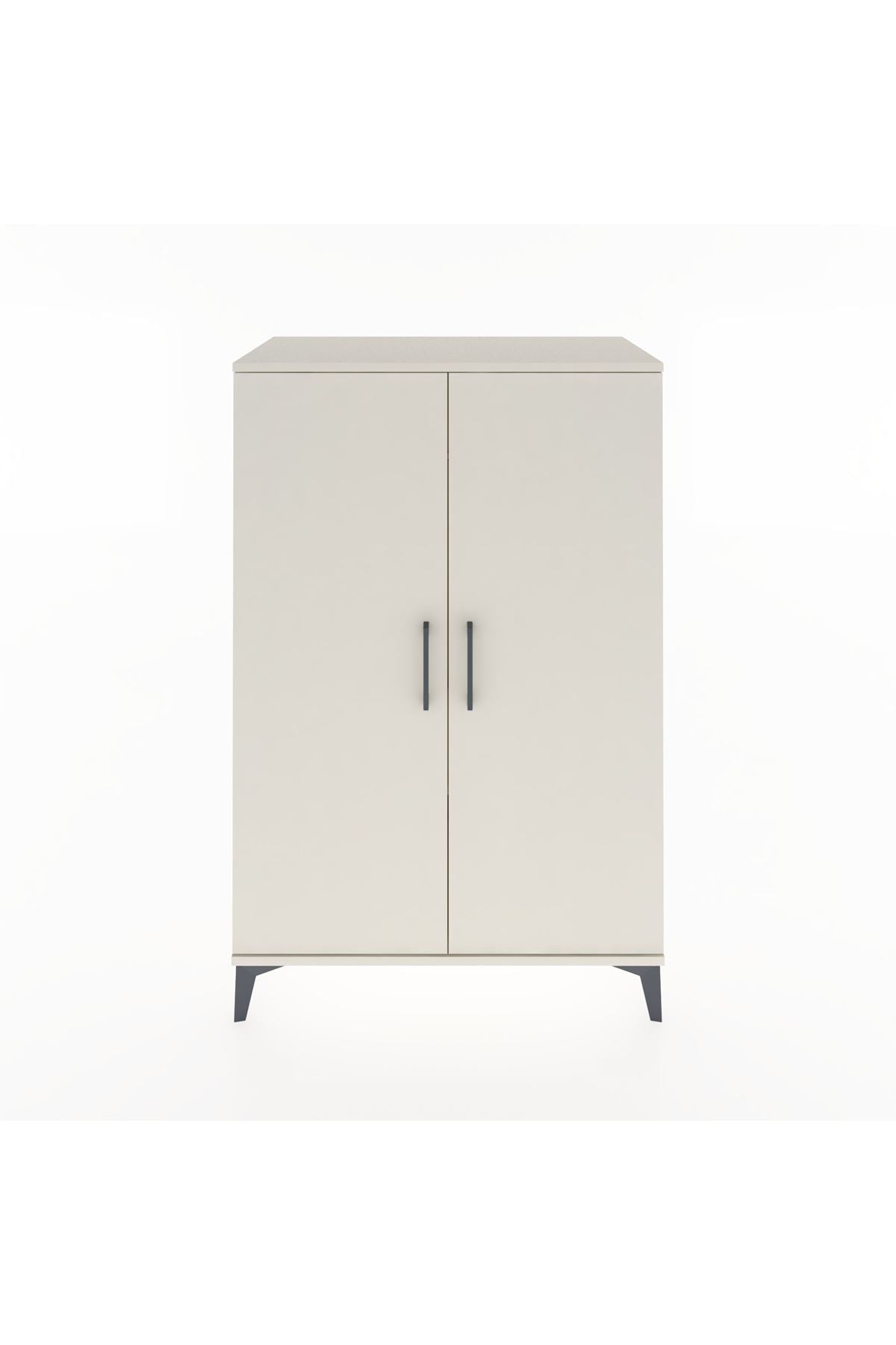 Hyperion Dolap Tek Raflı 2 Kapaklı Tek Askılı 88x44x134 - S51M112V1B