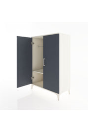 Hyperion Dolap Tek Raflı 2 Kapaklı Tek Askılı 88x44x134 - S51M112V2B