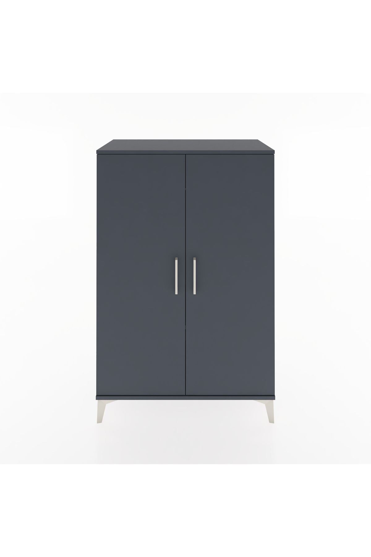 Hyperion Dolap Tek Raflı 2 Kapaklı Tek Askılı 88x44x134 - S51M112V5B