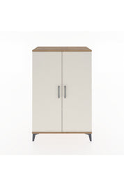 Hyperion Dolap Tek Raflı 2 Kapaklı Tek Askılı 88x44x134 Çam-Aytaşı