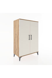Hyperion Dolap Tek Raflı 2 Kapaklı Tek Askılı 88x44x134 Çam-Aytaşı