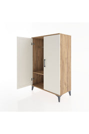 Hyperion Dolap Tek Raflı 2 Kapaklı Tek Askılı 88x44x134 - S51M112V7B