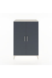 Hyperion Dolap 2 Raflı 2 Kapaklı Tek Askılı 88x44x134 Aytaşı-Antrasit