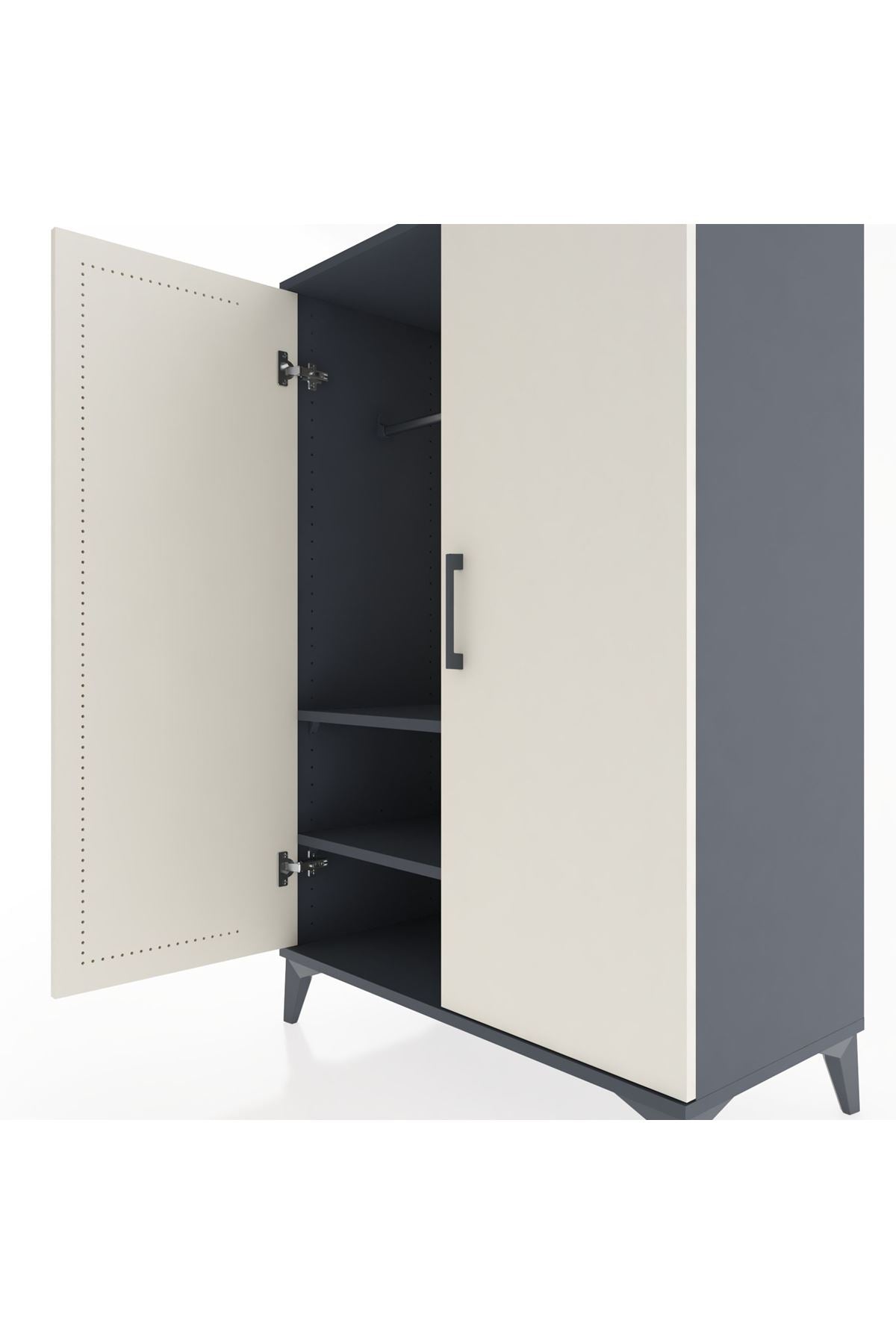 Hyperion Dolap 2 Raflı 2 Kapaklı Tek Askılı 88x44x134 - S51M113V4B
