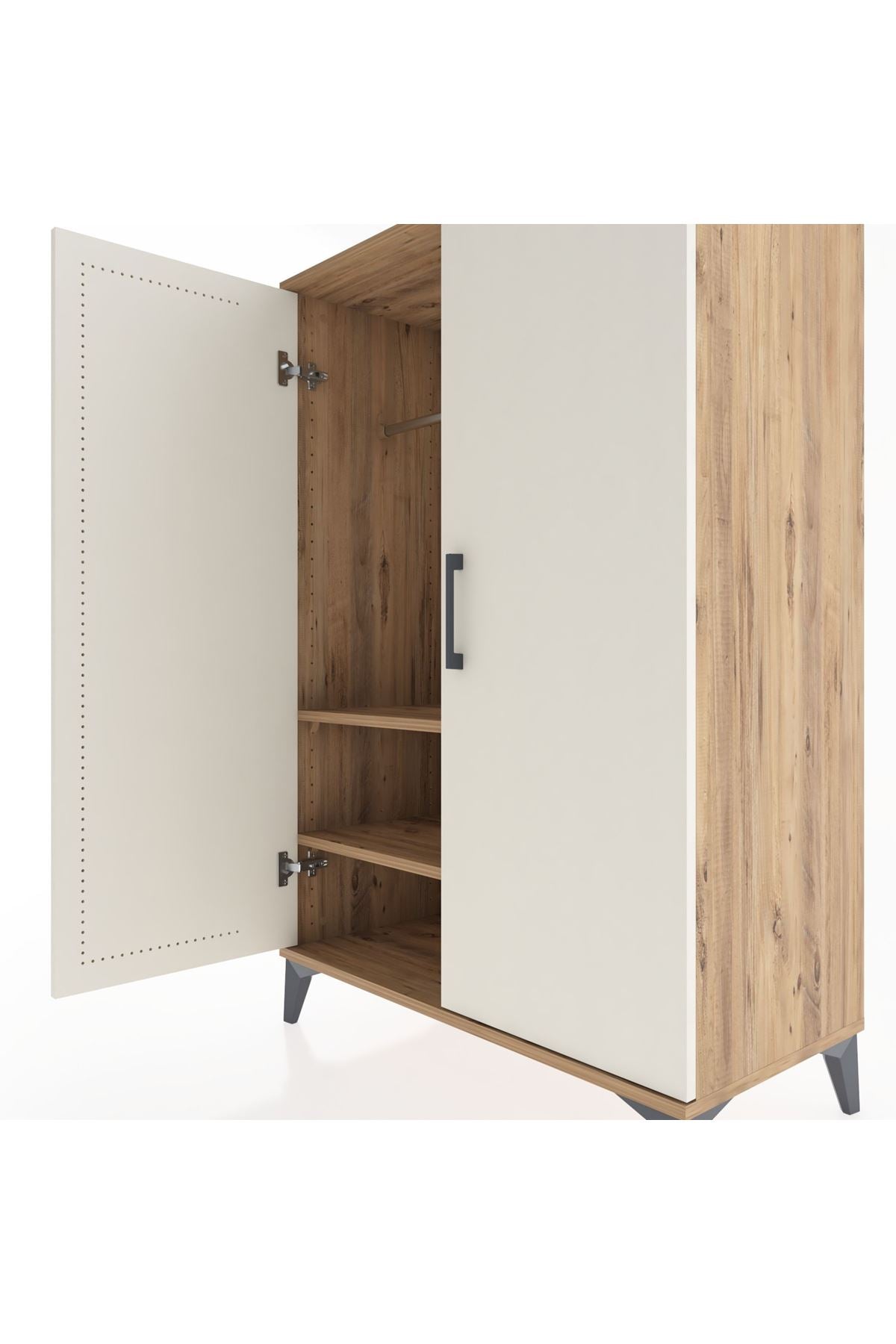 Hyperion Dolap 2 Raflı 2 Kapaklı Tek Askılı 88x44x134 - S51M113V7B