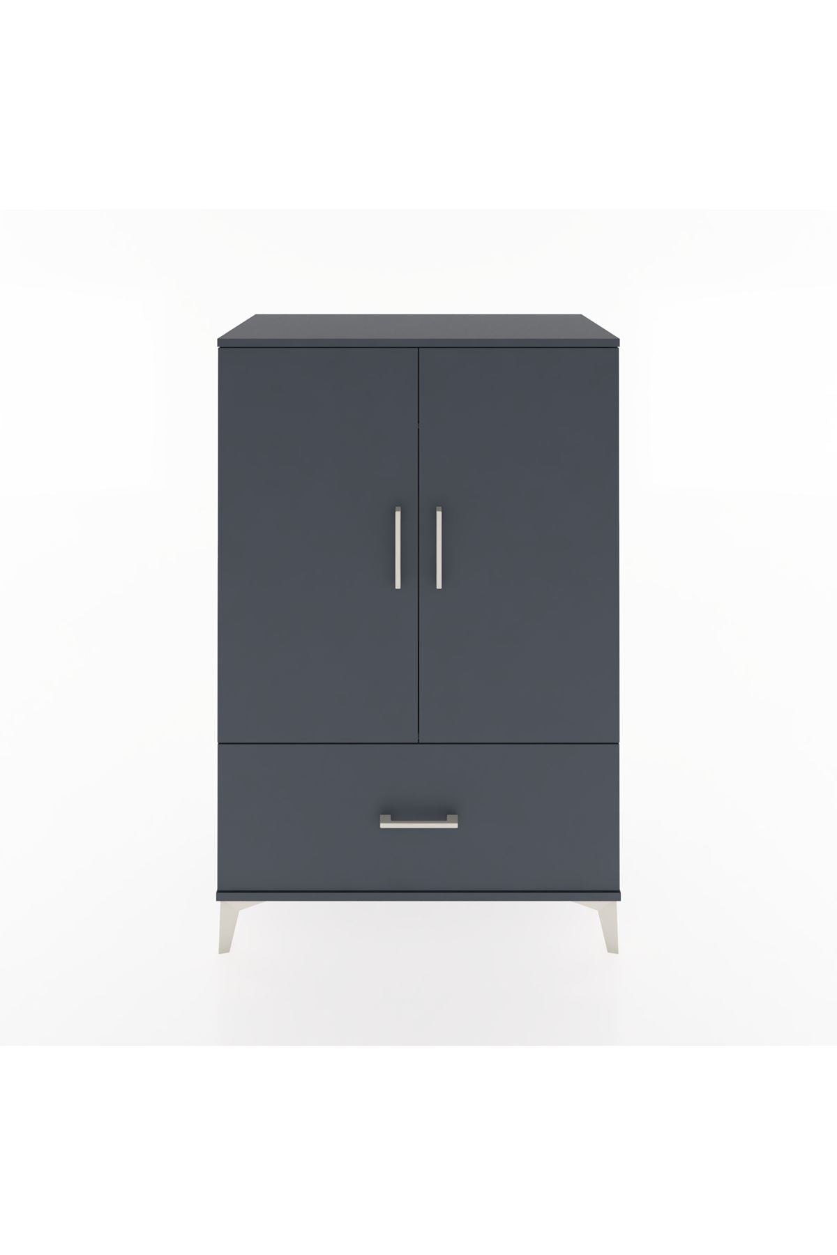 Hyperion Dolap Tek Raflı Tek Çekmeceli Tek Askılı 88x44x134 - S51M114V5B