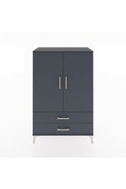 Hyperion Dolap Tek Raflı 2 Çekmeceli Tek Askılı 88x44x134 - S51M115V5B