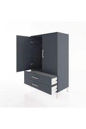 Hyperion Dolap Tek Raflı 2 Çekmeceli Tek Askılı 88x44x134 - S51M115V5B