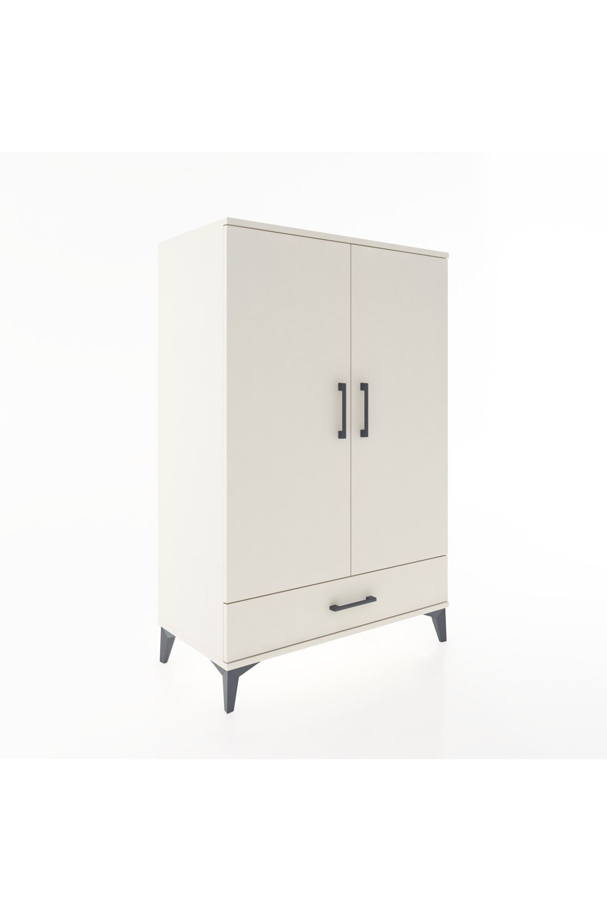 Hyperion Dolap Tek Raflı Tek Çekmeceli Tek Askılı 88x44x134 - S51M116V1B