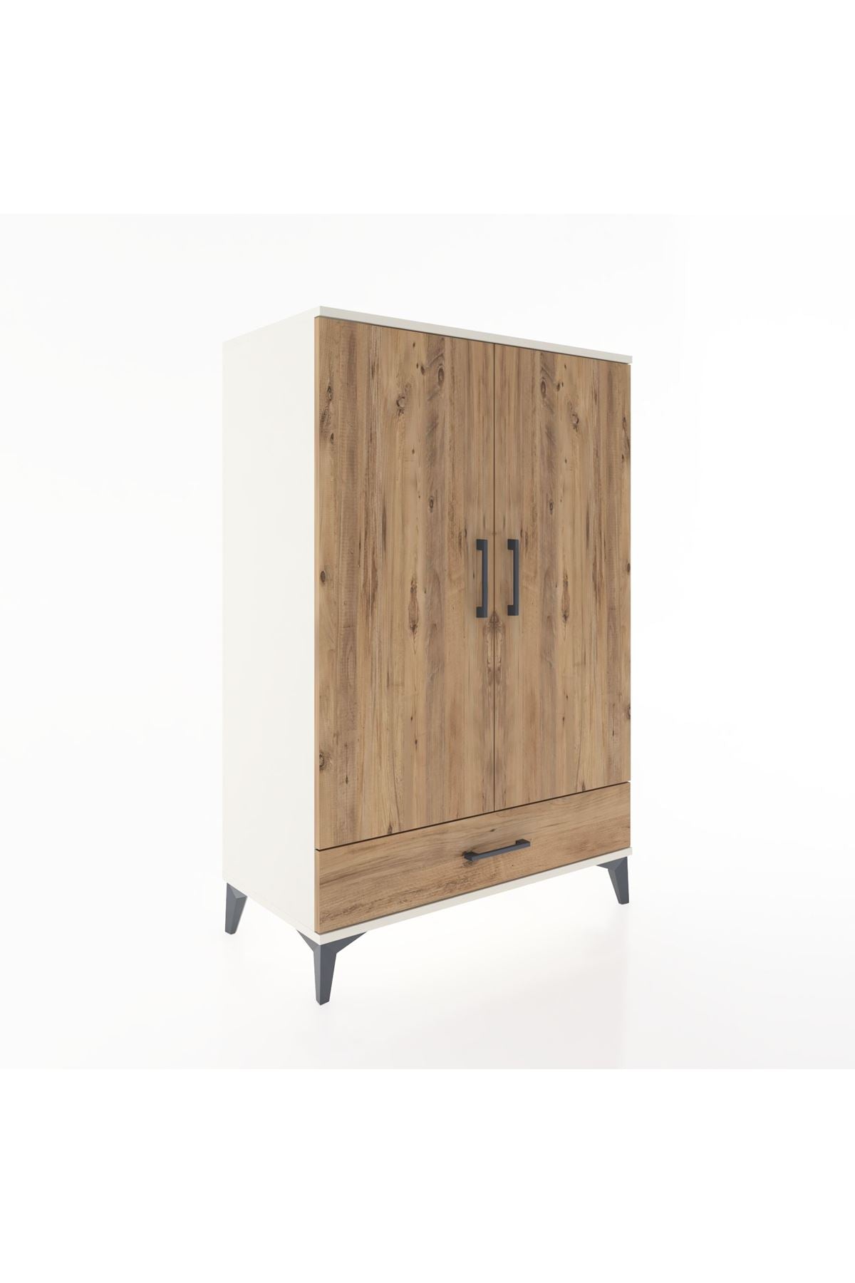 Hyperion Dolap Tek Raflı Tek Çekmeceli Tek Askılı 88x44x134 - S51M116V3B