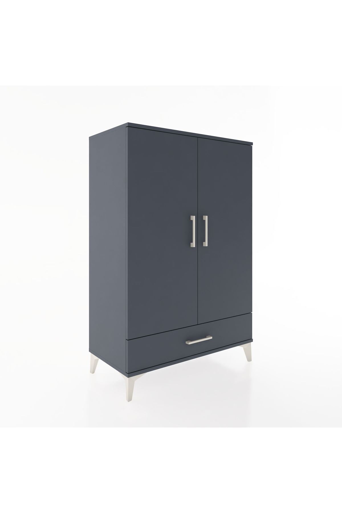 Hyperion Dolap Tek Raflı Tek Çekmeceli Tek Askılı 88x44x134 - S51M116V5B