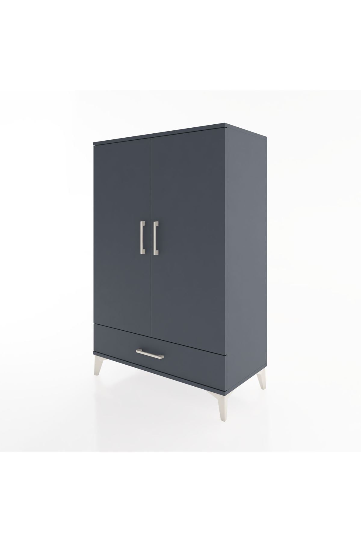 Hyperion Dolap Tek Raflı Tek Çekmeceli Tek Askılı 88x44x134 - S51M116V5B