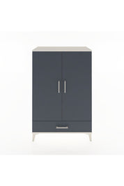 Hyperion Dolap Tek Raflı Tek Çekmeceli Tek Askılı 88x44x134 Aytaşı-Antrasit