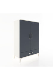 Hyperion Dolap Tek Raflı Tek Çekmeceli Tek Askılı 88x44x134 Aytaşı-Antrasit