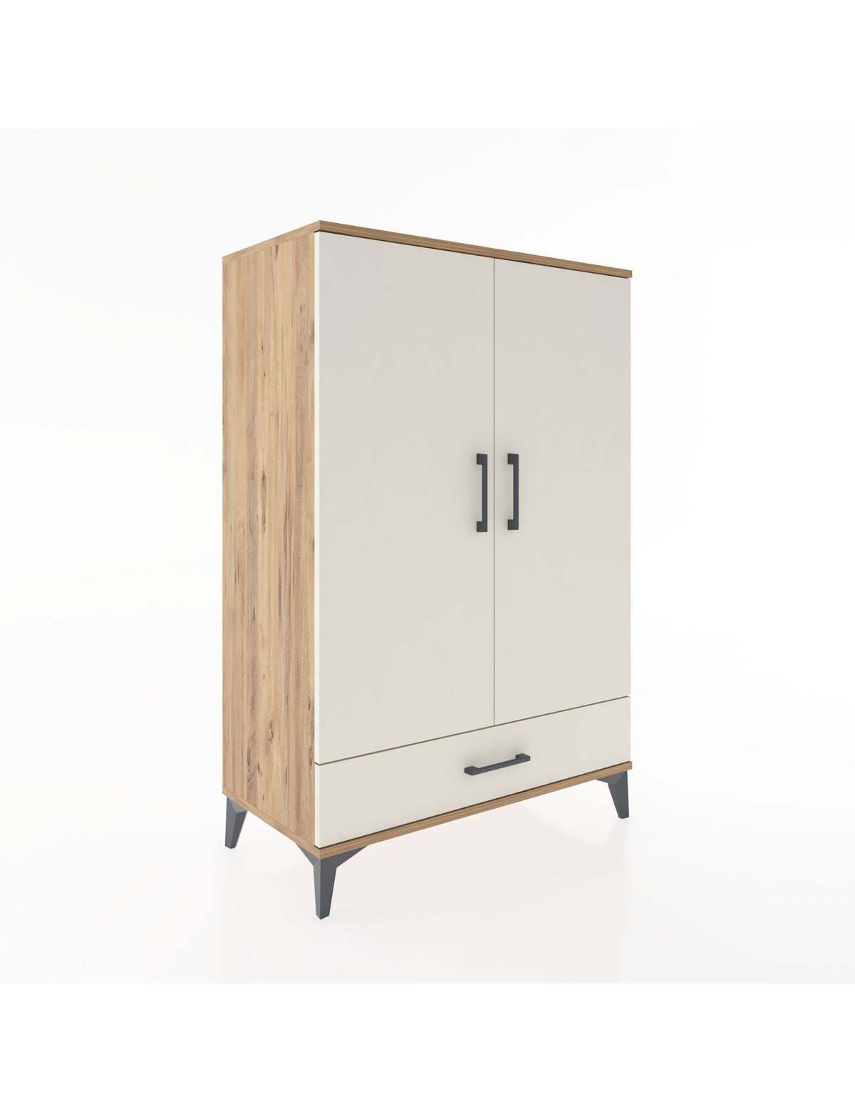 Hyperion Dolap Tek Raflı Tek Çekmeceli Tek Askılı 88x44x134 - S51M117V7B