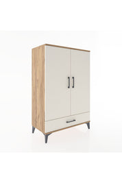 Hyperion Dolap Tek Raflı Tek Çekmeceli Tek Askılı 88x44x134 - S51M117V7B