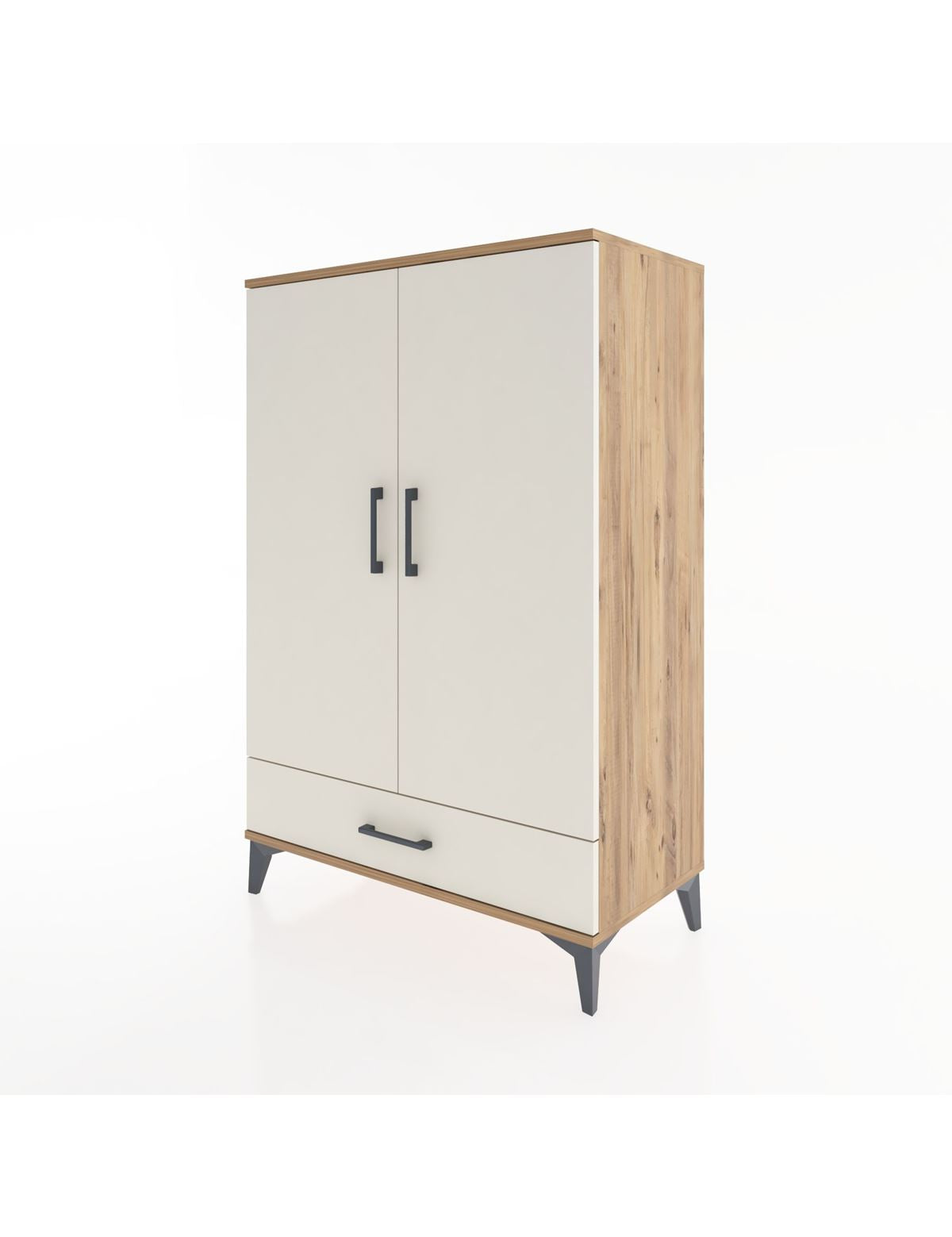 Hyperion Dolap Tek Raflı Tek Çekmeceli Tek Askılı 88x44x134 - S51M117V7B