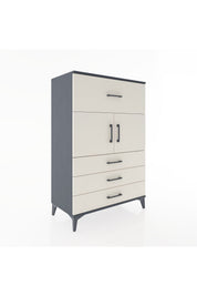 Hyperion Dolap Tek Raflı 4 Çekmeceli 2 Kapaklı 88x44x134 - S51M119V4B