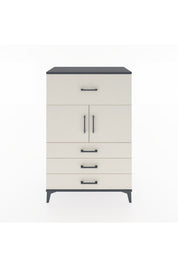 Hyperion Dolap Tek Raflı 4 Çekmeceli 2 Kapaklı 88x44x134 - S51M119V4B