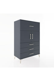 Hyperion Dolap Tek Raflı 4 Çekmeceli 2 Kapaklı 88x44x134 - S51M119V5B