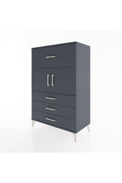 Hyperion Dolap Tek Raflı 4 Çekmeceli 2 Kapaklı 88x44x134 - S51M119V5B