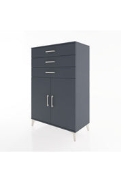 Hyperion Dolap Tek Raflı 3 Çekmeceli 2 Kapaklı 88x44x134 - S51M120V5B