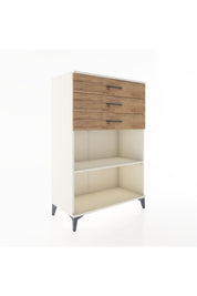 Hyperion Dolap Tek Raflı 3 Çekmeceli 88x44x134 - S51M121V3B