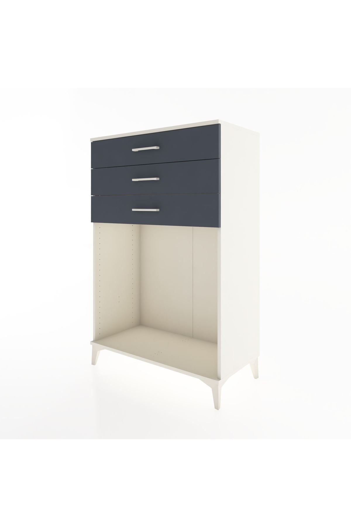 Hyperion Dolap 3 Çekmeceli 88x44x134 Aytaşı-Antrasit